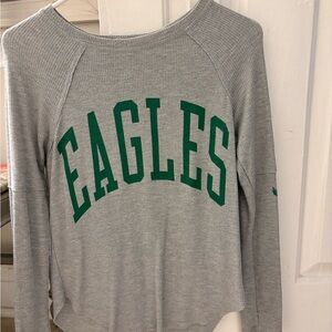 Junk Food Clothing Gray Knit Top